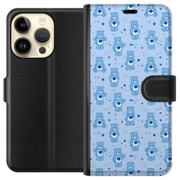 Apple iPhone 15 Pro Tegnebogsetui Blå björn