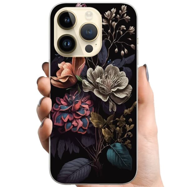 Apple iPhone 15 Pro TPU Matkapuhelimen kuori Kukat