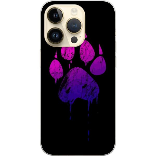 Apple iPhone 15 Pro Läpinäkyvä kuori Paw