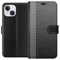 Pikkukuva 1 / 3: Apple iPhone 15 Plus Lompakkokotelo Musta & Harmaa Nahka