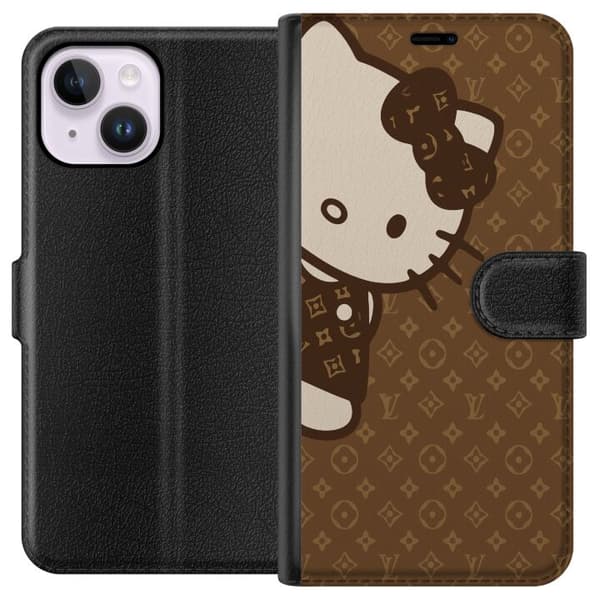 Apple iPhone 15 Plus Tegnebogsetui Hello Kitty - LV