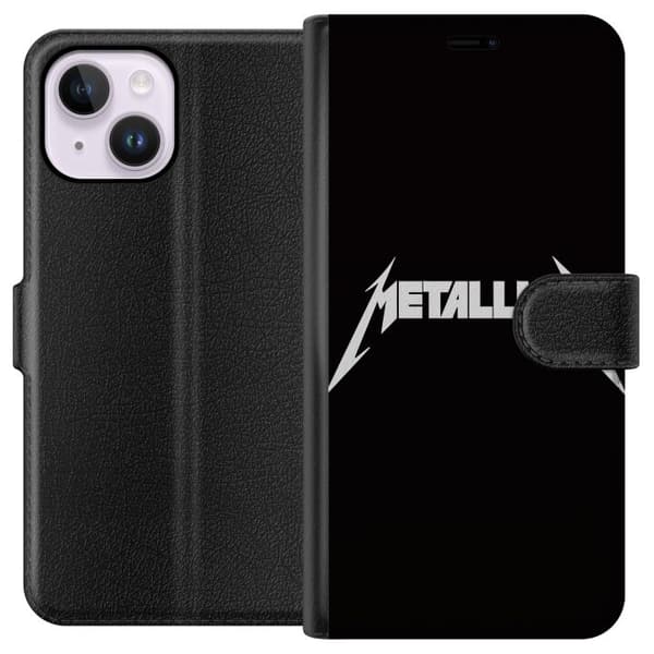 Apple iPhone 15 Plus Lompakkokotelo Metallica