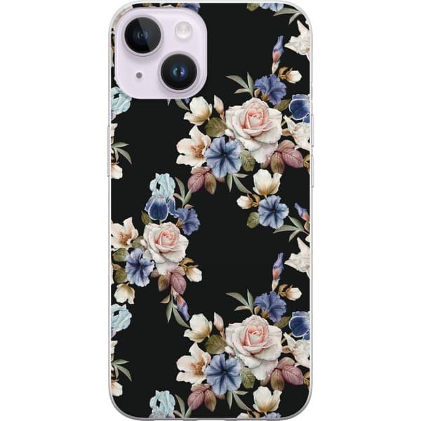Apple iPhone 15 Plus Läpinäkyvä kuori Kukkaisten