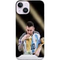Miniatyrbilde 1 av 3: Apple iPhone 15 Plus Gjennomsiktig deksel Messi