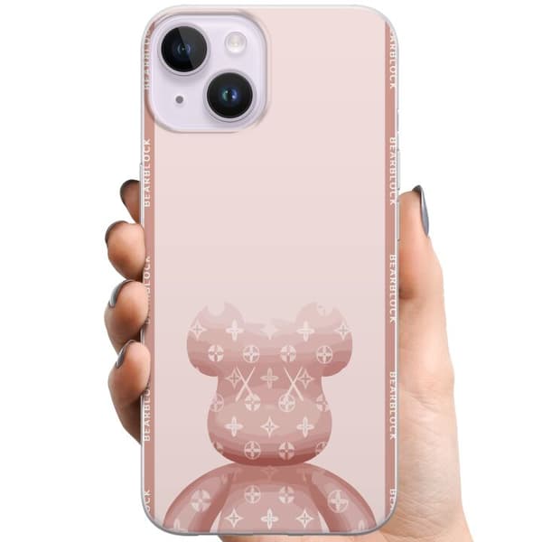 Apple iPhone 15 Plus TPU Mobilcover LV Pink Bjørn
