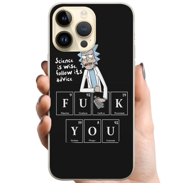 Apple iPhone 15 Pro Max TPU Matkapuhelimen kuori Rick and Morty Fu*k You