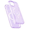 Miniatyrbild 4 av 6: SKALO iPhone 15 Glitter Magnetring TPU Skal - Lila