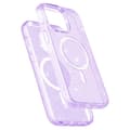 Pikkukuva 4 / 6: SKALO iPhone 15 Pro Max Glitter Magnetic Ring TPU Suojakuori - Violetti