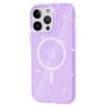 Pikkukuva 1 / 6: SKALO iPhone 15 Pro Max Glitter Magnetic Ring TPU Suojakuori - Violetti