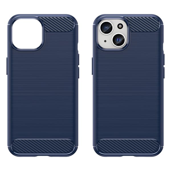 SKALO iPhone 15 Plus Armor Carbon Stødsikker TPU-cover