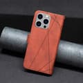 Pikkukuva 5 / 7: iPhone 15 Pro Max BINFEN COLOR Kohokuvioitu Lompakkokotelo - Ruskea