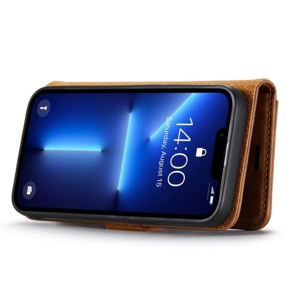DG MING iPhone 15 Pro Max 2-in-1 magneetti lompakkokotelo - Ruskea