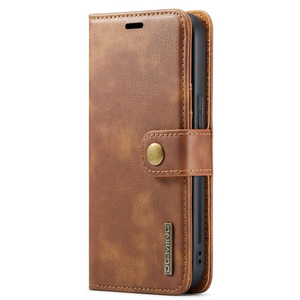 DG MING iPhone 15 Pro Max 2-i-1 Magnet Plånboksfodral - Brun