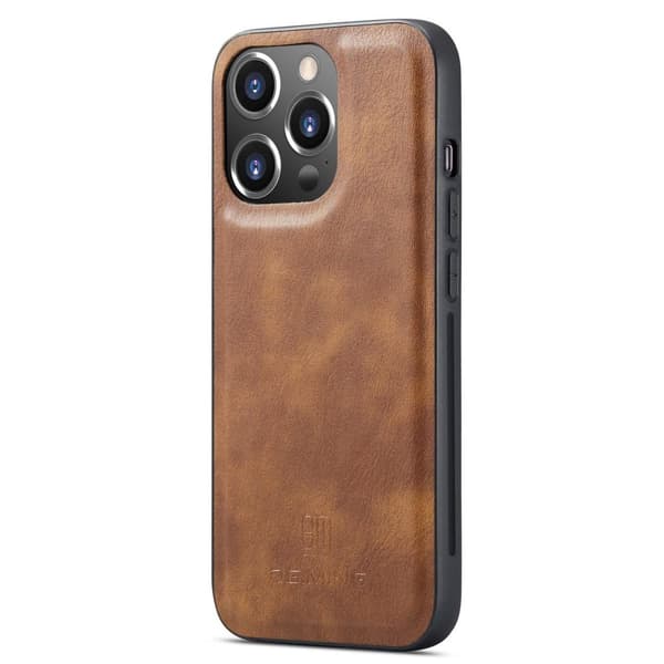 DG MING iPhone 15 Pro Max 2-i-1 Magnet Plånboksfodral - Brun