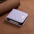 Pikkukuva 8 / 8: SKALO Samsung Z Flip5 BINFEN COLOR Tikattu Flip Suojakuori - Violetti