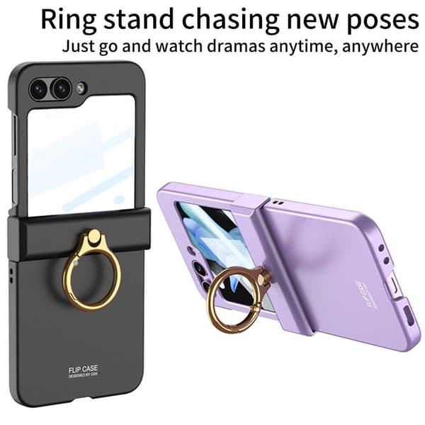 SKALO Samsung Z Flip5 GKK Flip Ringskal - Svart