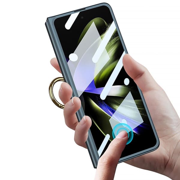 SKALO Samsung Z Fold5 GKK Fold Rengas kuori - Musta