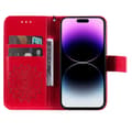 Pikkukuva 2 / 7: SKALO iPhone 15 Pro Max Mandala lompakkokotelo - Punainen