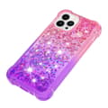Miniatyrbild 6 av 7: SKALO iPhone 15 Pro Max Kvicksand Glitter Hjärtan TPU-skal - Rosa-Lila