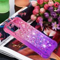 Miniatyrbild 7 av 7: SKALO iPhone 15 Pro Max Kvicksand Glitter Hjärtan TPU-skal - Rosa-Lila