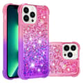 Miniatyrbild 2 av 7: SKALO iPhone 15 Pro Max Kvicksand Glitter Hjärtan TPU-skal - Rosa-Lila