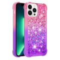 Miniatyrbild 1 av 7: SKALO iPhone 15 Pro Max Kvicksand Glitter Hjärtan TPU-skal - Rosa-Lila
