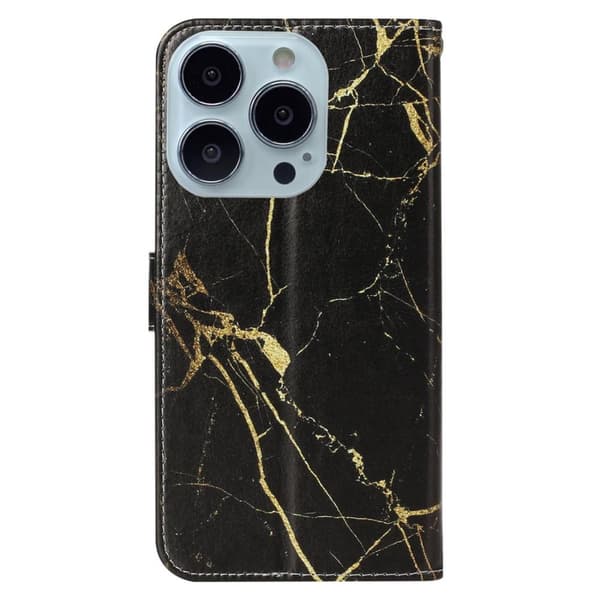 SKALO iPhone 15 Pro Marmori 3D Lompakkokotelo