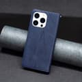 Pikkukuva 5 / 7: iPhone 15 Pro BINFEN COLOR Kohokuvioitu Lompakkokotelo - Sininen