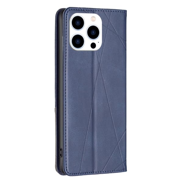 iPhone 15 Pro BINFEN COLOR Kohokuvioitu Lompakkokotelo - Sininen