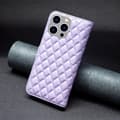 Miniatyrbillede 5 af 9: SKALO iPhone 15 Pro BINFEN COLOR Quiltet Pung - Lilla