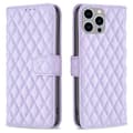 Miniatyrbillede 1 af 9: SKALO iPhone 15 Pro BINFEN COLOR Quiltet Pung - Lilla