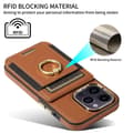 Miniatyrbillede 6 af 11: SKALO iPhone 15 Pro PU-læder Cover med Pung - Sort
