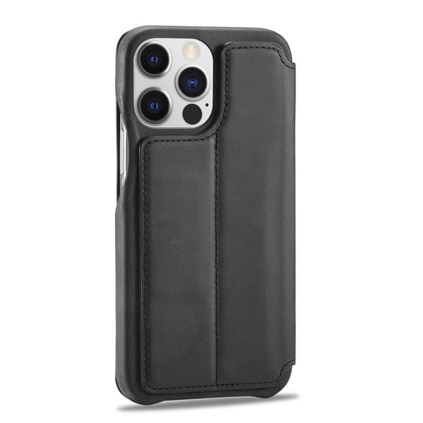 SKALO iPhone 15 Pro LC.IMEEKE Lompakkokotelo PU-nahkaa - Musta