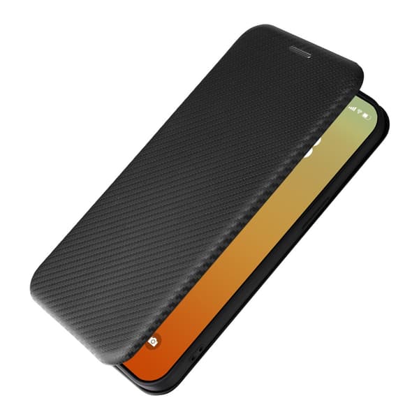 SKALO iPhone 15 Pro Carbon Fiber Pungetui - Sort