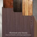 Pikkukuva 6 / 7: SKALO iPhone 15 Pro Max Wood karkaistu lasi TPU-suojakuori - Viininpunainen