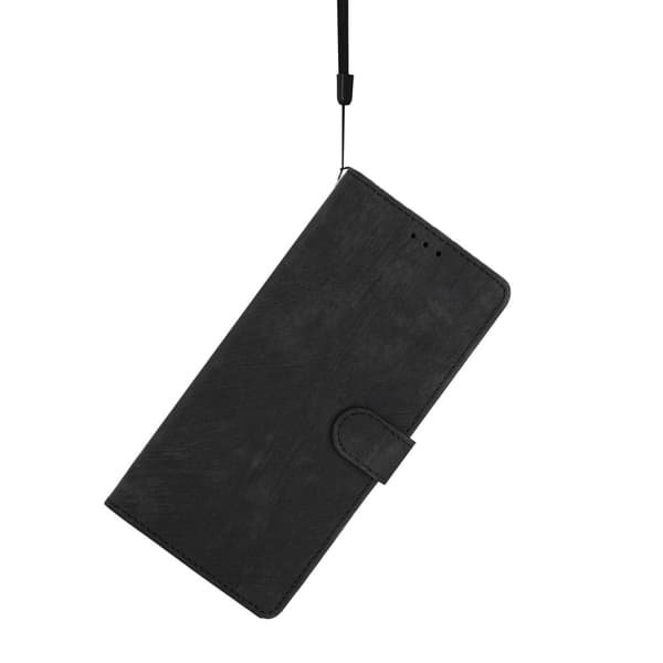 SKALO iPhone 15 Pro Max Flip Cover m. pung i PU-læder - Sort