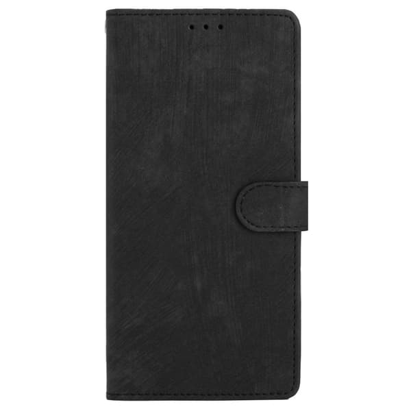 SKALO iPhone 15 Pro Max Flip Cover m. pung i PU-læder - Sort