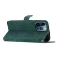 Miniatyrbillede 3 af 7: SKALO iPhone 15 Pro Max Flip Cover m. pung i PU-læder - Grøn