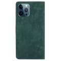Miniatyrbillede 7 af 7: SKALO iPhone 15 Pro Max Flip Cover m. pung i PU-læder - Grøn