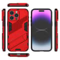 Pikkukuva 6 / 6: SKALO iPhone 15 Pro Max Hybrid BIBERCAS Suojakuori - Punainen