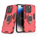 Pikkukuva 2 / 7: SKALO iPhone 15 Pro Max Armor Hybridi metallirengas kuori - Punainen