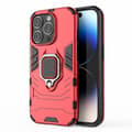 Pikkukuva 1 / 7: SKALO iPhone 15 Pro Max Armor Hybridi metallirengas kuori - Punainen