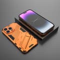 Pikkukuva 6 / 7: SKALO iPhone 15 Pro Max Hybrid BIBERCAS Suojakuori - Oranssi