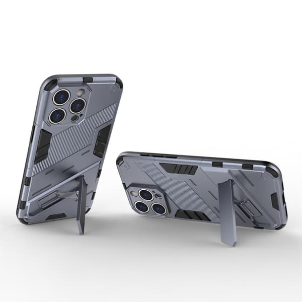 SKALO iPhone 15 Pro Max Hybrid BIBERCAS Suojakuori - Tummansininen