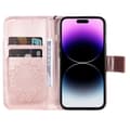 Pikkukuva 2 / 7: SKALO iPhone 15 Pro Max Mandala lompakkokotelo - Ruusukulta