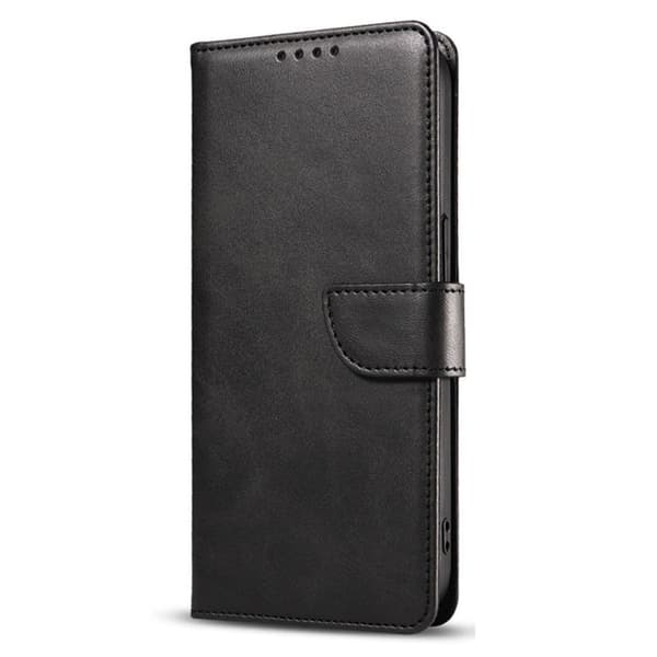SKALO iPhone 15 Pro Premium Wallet Lompakkokotelo - Musta