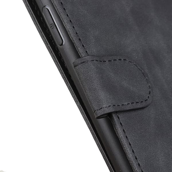 SKALO iPhone 15 Pro KHAZNEH Lompakkokotelo PU-nahasta - Musta