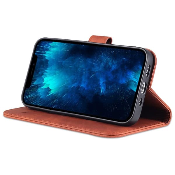SKALO iPhone 15 Pro AZNS Pungetuie - Brun