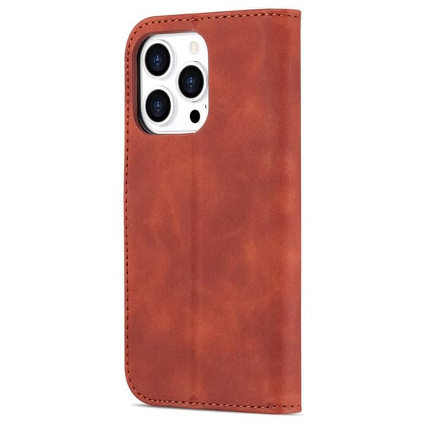 SKALO iPhone 15 Pro AZNS Pungetuie - Brun