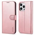 Pikkukuva 1 / 9: SKALO iPhone 15 Pro AZNS lompakkokotelo - Ruusukulta